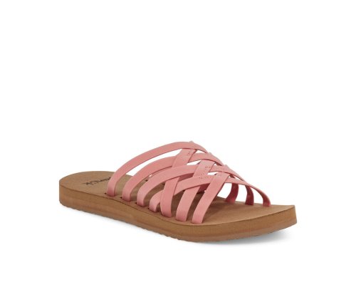 Sanuk Rio Slide - Sanuk Sandals Womens Pink - Philippines TLEHWN290